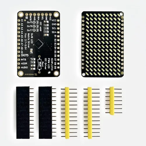 Vista 5 de Treedix PWM LED Matrix Driver IS31FL3731 y 9x16 Grid LEDs para Arduino DIY Kits (blanco)