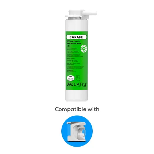 Vista 4 de Filtro de reemplazo de VOC AquaTru con refuerzo mineral pH+ para la jarra AquaTru