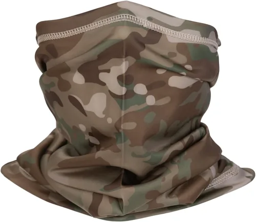 Vista 10 de Polaina de cuello de camuflaje, bufanda de esquí para hombres y mujeres, protección UV, resistente al viento, para pesca, caza, ciclismo