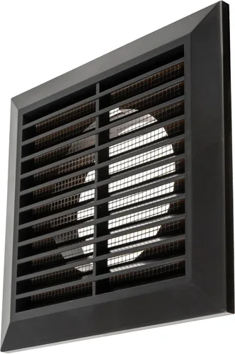 Vista 8 de Vent Systems Cubierta de ventilación negra de 4 pulgadas, cubierta de ventilación de plástico duradero con cuello de montaje y pantalla de malla