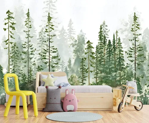 Vista 24 de Mural de hojas negras y doradas para dormitorio, papel tapiz botánico tropical, decoración de plantas, sala de estar, fondo de televisión, mural