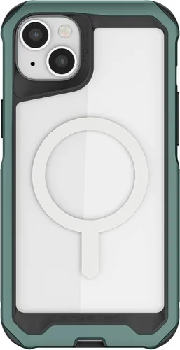 Vista 221 de Ghostek ATOMIC - Funda delgada para Galaxy S21 con parachoques de metal de aluminio y diseño trasero transparente, protección resistente que absorbe