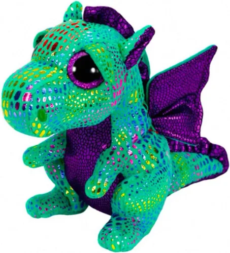 Vista 4 de Beanie Baby Da-rla Cinder Saffire Dinosaur Perfect Plush 6 pulgadas 4 piezas dinosaurio