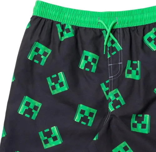 Vista 4 de Minecraft Traje de baño UPF 50+ para niños pequeños y grandes (4T - 18-20)