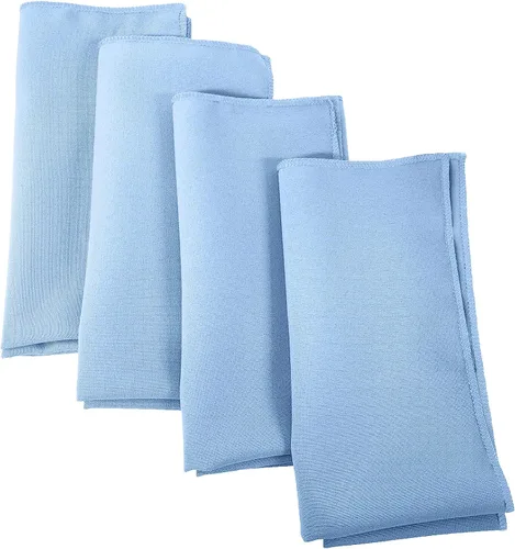 Vista 27 de LA Linen Paquete de 10 servilletas de popelina de poli, servilletas de tela suave, servilletas lavables y reutilizables, servilletas de mesa