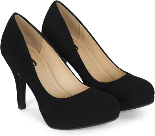 Vista 4 de Zapatos de tacón de vestir Fermin para mujer con plataforma de aguja y tacón redondo