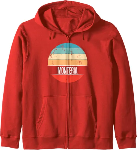 Vista 8 de Montería Colombia City Trip Zip Hoodie