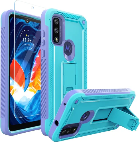 Vista 11 de URBANITE Funda protectora resistente a prueba de golpes para Motorola Moto G Stylus 4G (2022), de grado militar, con protector de pantalla y soporte