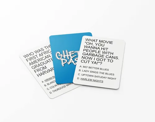 Vista 6 de Ghetto Pass - Juego de cartas de celebración de la cultura negra: perfecto para noches de juego familiares, trivia urbana y fanáticos