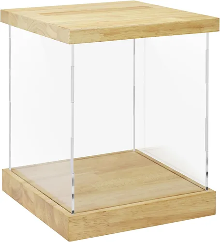 Vista 35 de Vitrina de acrílico transparente para trofeos, coleccionables, caja de exhibición de cubo de montaje, soporte de protección a prueba de polvo