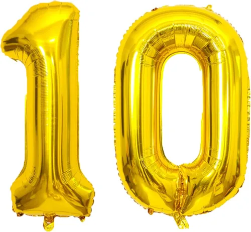 Vista 7 de Globo dorado grande de 40 pulgadas con letras del alfabeto de Mylar de aluminio de helio, globos de número grande para cumpleaños, aniversario