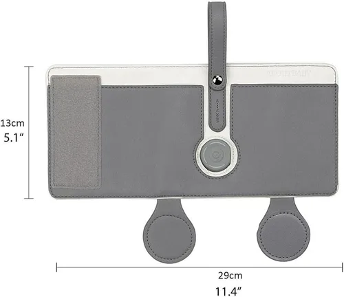 Vista 2 de Calentador de biberones portátil USB, 3 temperaturas ajustables para viajes en coche y mantenimiento de calor de leche, gris oscuro