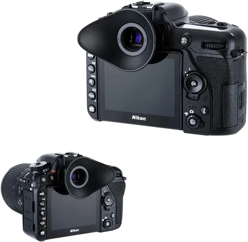 Vista 3 de JJC Visor ocular ovalado para Nikon D7500 D7200 D7100 D7000 D5600 D5500 D5300 D3500 D3400 D780 D750 D610 D90 D80 y Mor. E, 360° Diseño giratorio que