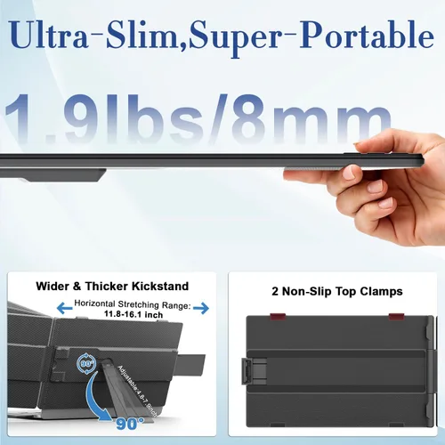 Vista 3 de Teamgee - Extensor de pantalla para portátil IPS Monitor portátil de 14 pulgadas