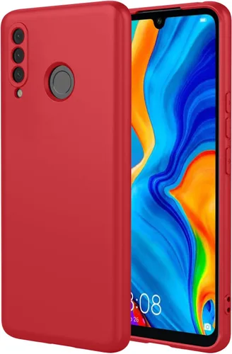 Vista 12 de Funda para Huawei P30 LITE, funda de silicona líquida, forro de microfibra antiarañazos, a prueba de golpes, compatible con Huawei P30 Lite (A)