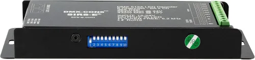 Vista 3 de SIRS-E DMX-CON6 LED DMX decodificador 6 canales RGB controlador 6A/CH, 12-24V DC, 432-864W