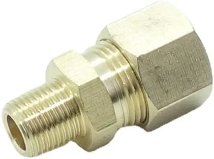 Vista 11 de 3 piezas de conexión de compresión de latón 1/2" OD del tubo x 1/2" OD conector de unión