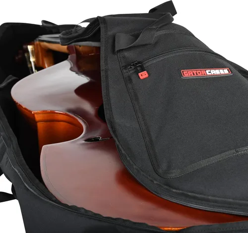 Vista 11 de Gator Cases - Bolsa de viaje para orquesta y banda ligera para 1/2 contrabajo vertical; (GBO-BASS12)