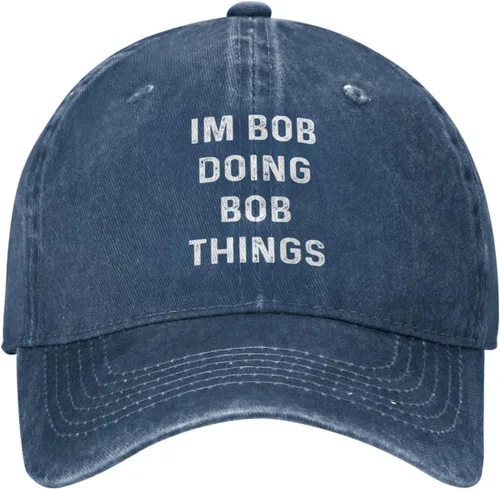 Vista 19 de Im Bob Doing Bob Things - Sombrero de camionero para hombre, sombrero de malla vintage para verano