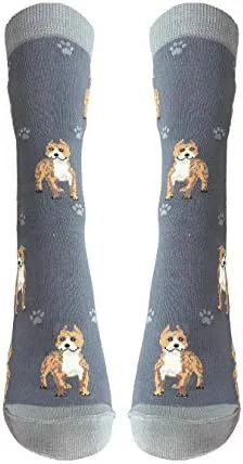 Vista 3 de Calcetines para amantes de las mascotas, divertidos, para todas las estaciones, talla única, para mujeres y hombres, regalos de gatos y perros
