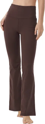 Vista 5 de Pantalones de yoga con corte de bota para mujer, pantalones de entrenamiento de cintura alta para mujer, control de abdomen, pantalones de trabajo