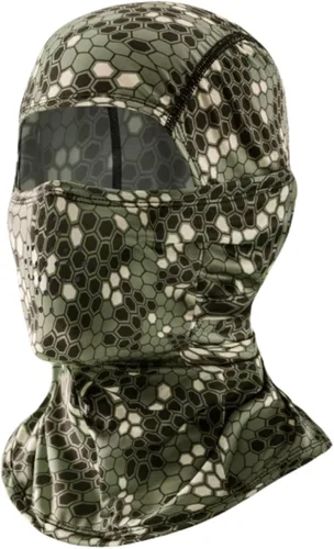 Vista 6 de Pasamontañas de camuflaje para hombres y mujeres, protección solar UV, bufanda para el cuello, bufanda para la cabeza, transpirable, motocicleta