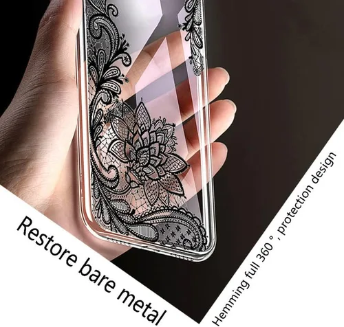 Vista 2 de Funda de teléfono para Honor X7 (6.74 pulgadas) con 1 protector de pantalla de vidrio templado, delgada, transparente, a prueba de golpes, X, funda