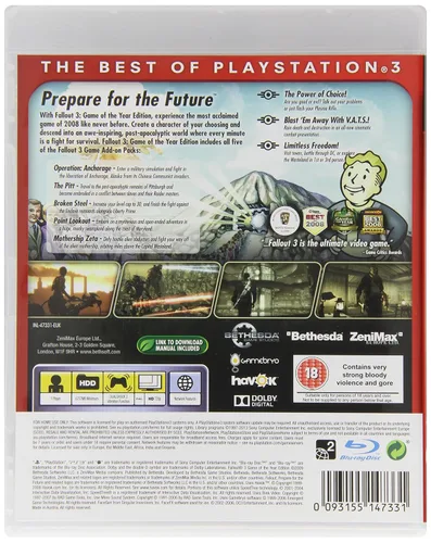 Vista 2 de Fallout 3 Game Of The Year Essentials Sony Playstation 3 PS3 Game