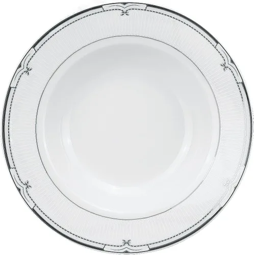 Vista 2 de Lorren Home Trends Juego de vajilla de porcelana de 57 piezas, Rio, servicio para 8