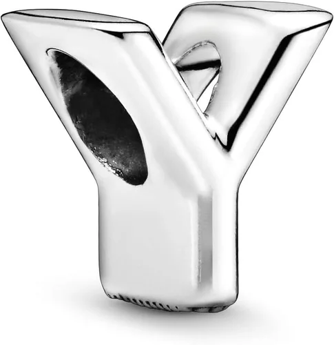 Vista 111 de Colgante de plata de ley 925 con letra PANDORA