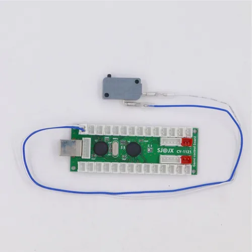 Vista 6 de SJJX 2 Jugadores Arcade Juego DIY Kit USB Codificador Controlador Botón Joystick Para Retro Pie Raspberry Pi MAME PC