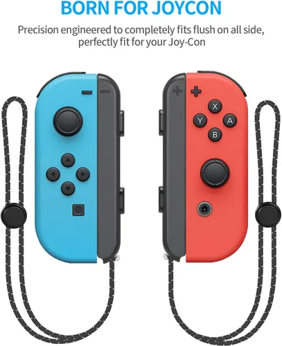 Vista 2 de Correa de muñeca para controlador Joycon Paquete de 2 piezas de repuesto de cordón accesorios para Switch y controlador OLED Joy Con