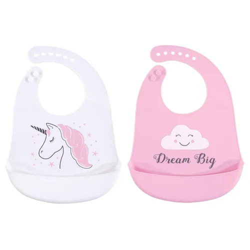 Vista 20 de Hudson Baby Baberos de silicona unisex para bebé, Apple Of My Eye, talla única