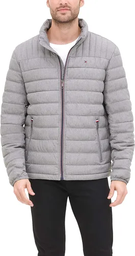 Vista 8 de Tommy Hilfiger Chaqueta acolchada plegable con aislamiento de plumón real para hombre Negro