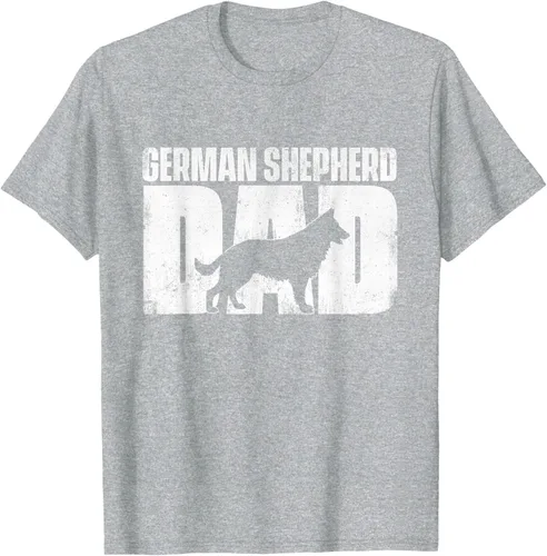 Vista 35 de Camiseta de pastor alemán para el día del padre del dueño de perros caninos, Negro