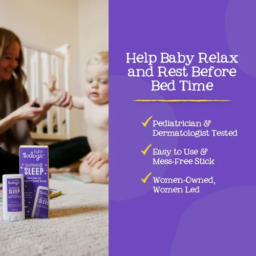 Vista 3 de Oilogic Slumber & Sleep - Aceite esencial de vapor para el pecho para bebés y niños pequeños, aceites esenciales suaves que calman y calman