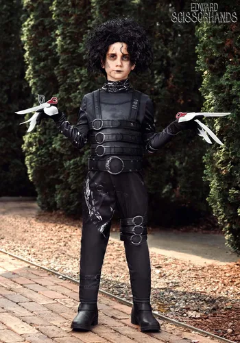 Vista 2 de Kid's Edward Scissorhands Costume