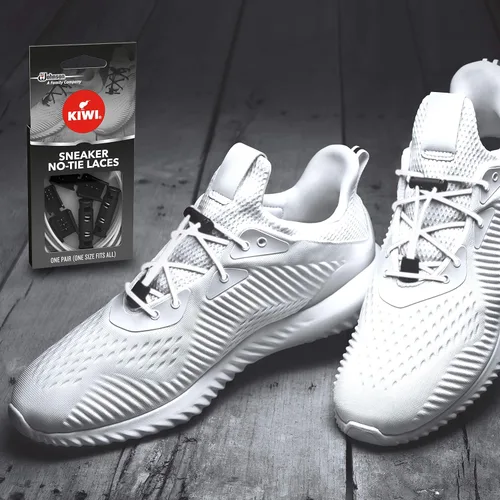 Vista 2 de Cordones de zapato sin corbata, Blanco, One Size (Pack of 1)