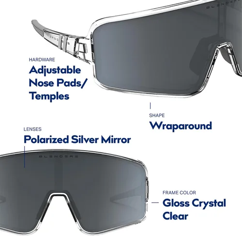 Vista 16 de Blenders Eyewear Eclipse X2 - Gafas de sol polarizadas - Lente envolvente - 100% protección UV - Para hombres y mujeres