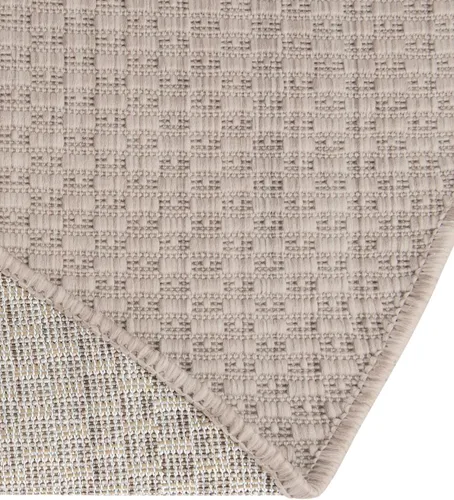 Vista 5 de Rugs.com Outdoor Solid Collection - Alfombra de pelo plano beige de 2 x 3 pulgadas, perfecta para entradas, cocinas, rincones de desayuno, piezas