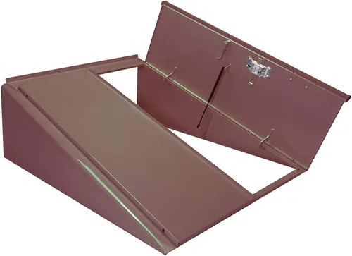 Vista 8 de BILCO Tamaño C Puerta del sótano - Acabado en polvo y kit de cerradura con llave (negro)