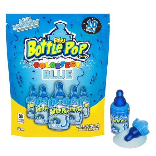 Vista 7 de Baby Bottle Pop - Piruletas con polvo de inmersión en sabores surtidos, 18 piezas, 1.1 onzas