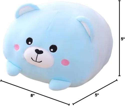 Vista 8 de Oso de Peluche Juguete Animal de Peluche Almohada Cilíndrica para Abrazar Regalos para Cumpleaños de Niños, San Valentín, Navidad, 8 pulgadas