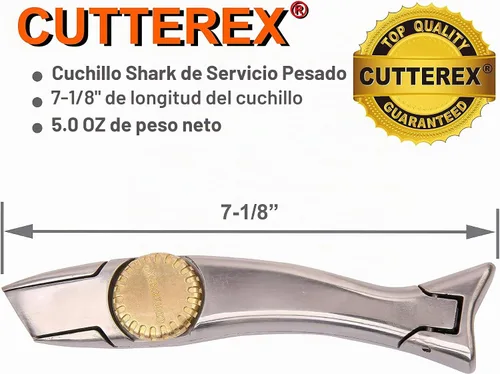 Vista 6 de CUTTEREX Cuchillo Resistente SharkKnife VinylKnife UtilityKnife RoofingKnife Delphin Dolphin Cuchillo para Alfombra