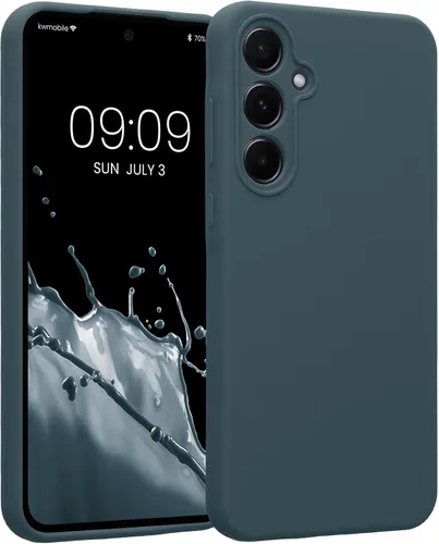 Vista 147 de kwmobile Funda compatible con Samsung Galaxy A13 4G - Funda delgada de silicona TPU - Acabado suave al tacto - Amarillo radiante