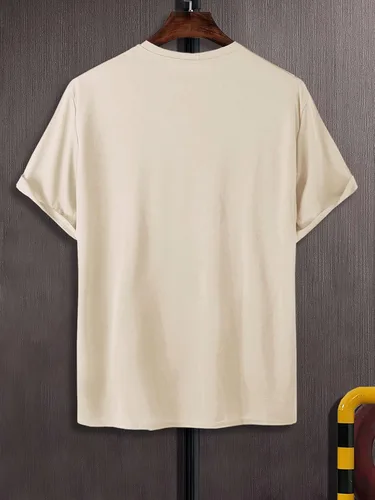 Vista 2 de SOLY HUX Camiseta de manga corta con estampado de letras Brooklyn para hombre