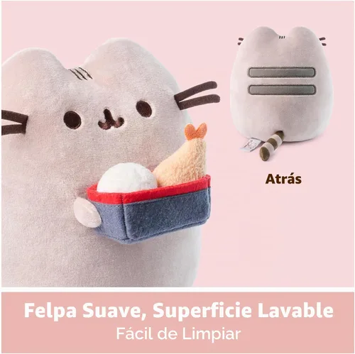 Vista 4 de GUND Pusheen Bento Box Snackable - Juguete de peluche de 9.5 pulgadas