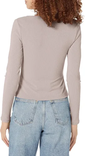 Vista 2 de GUESS Camiseta de manga larga Raylynn Rib Henley para mujer