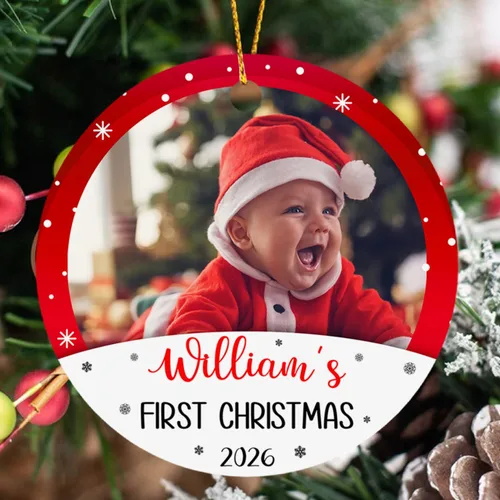 Vista 13 de Adorno de Navidad para bebé de avión, adorno personalizado para bebé niña niño Navidad 2026, regalo para papá recién nacido, mamá recién nacida