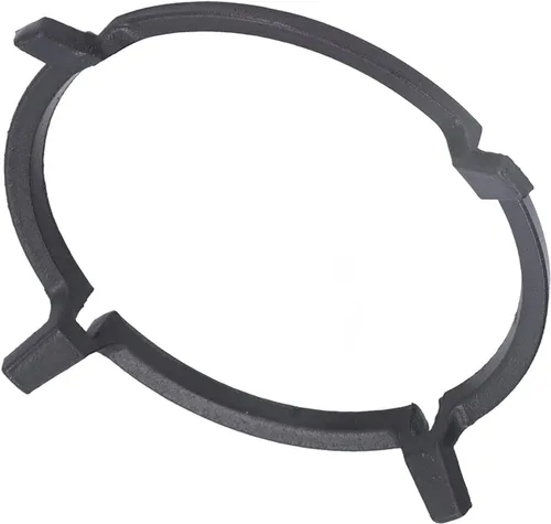 Vista 7 de Estante para estufa, estante antideslizante para ollas de gas, soporte de hierro para rejilla de estufa, estante de cocina de gas, soporte universal